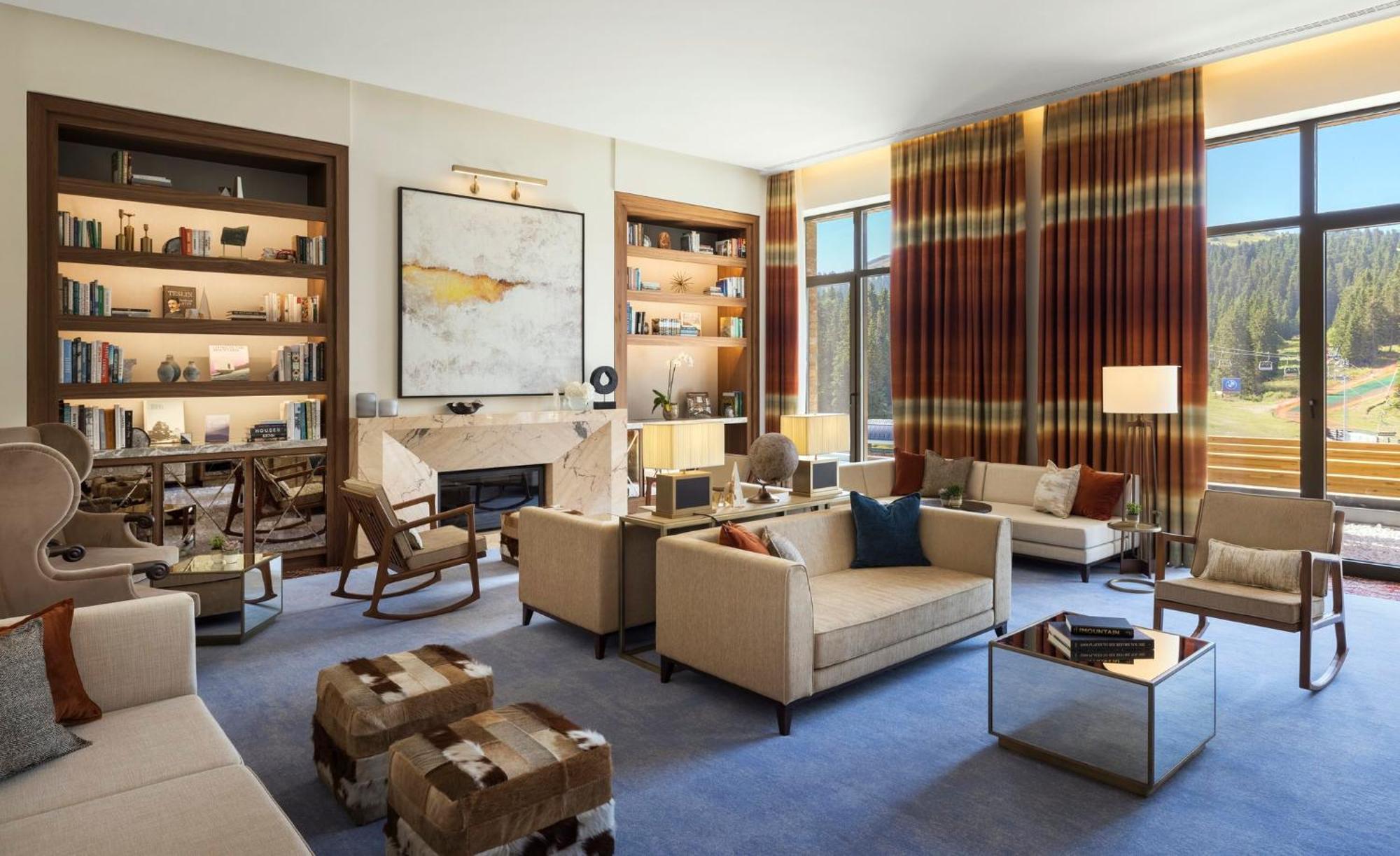 Viceroy Kopaonik Serbia מראה חיצוני תמונה The living room of the 2018 Presidential Suite